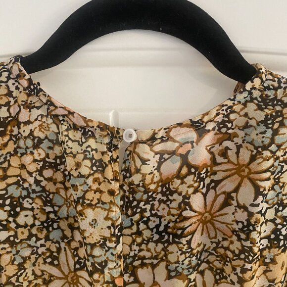 Piper & Scoot The Georgie Floral Midi Dress in Mustard Small - Picture 5 of 7